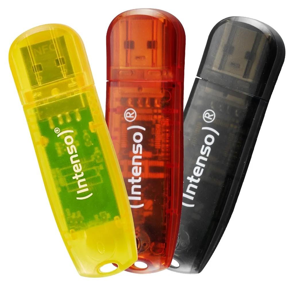 Intenso Rainbow 3x32GB Yellow/Red/Black