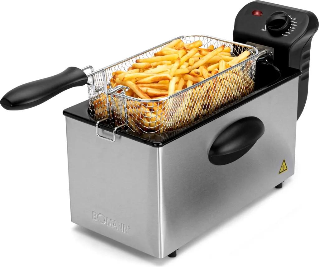Bomann Friteuse mit Fett | Fritteuse mit 3L 