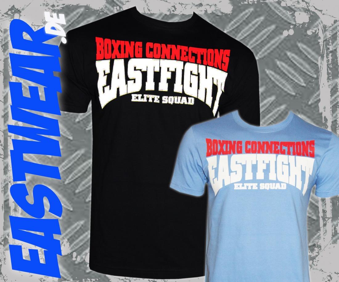 Eastfight T-Shirt "MUT" schwarz, hellblau