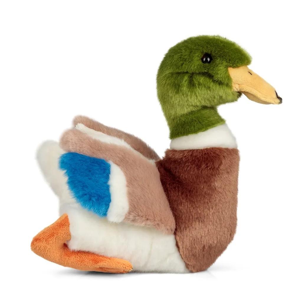 Animigos Kuscheltier Stockente, Plüschtier mit realistischem Aussehen, 26 cm