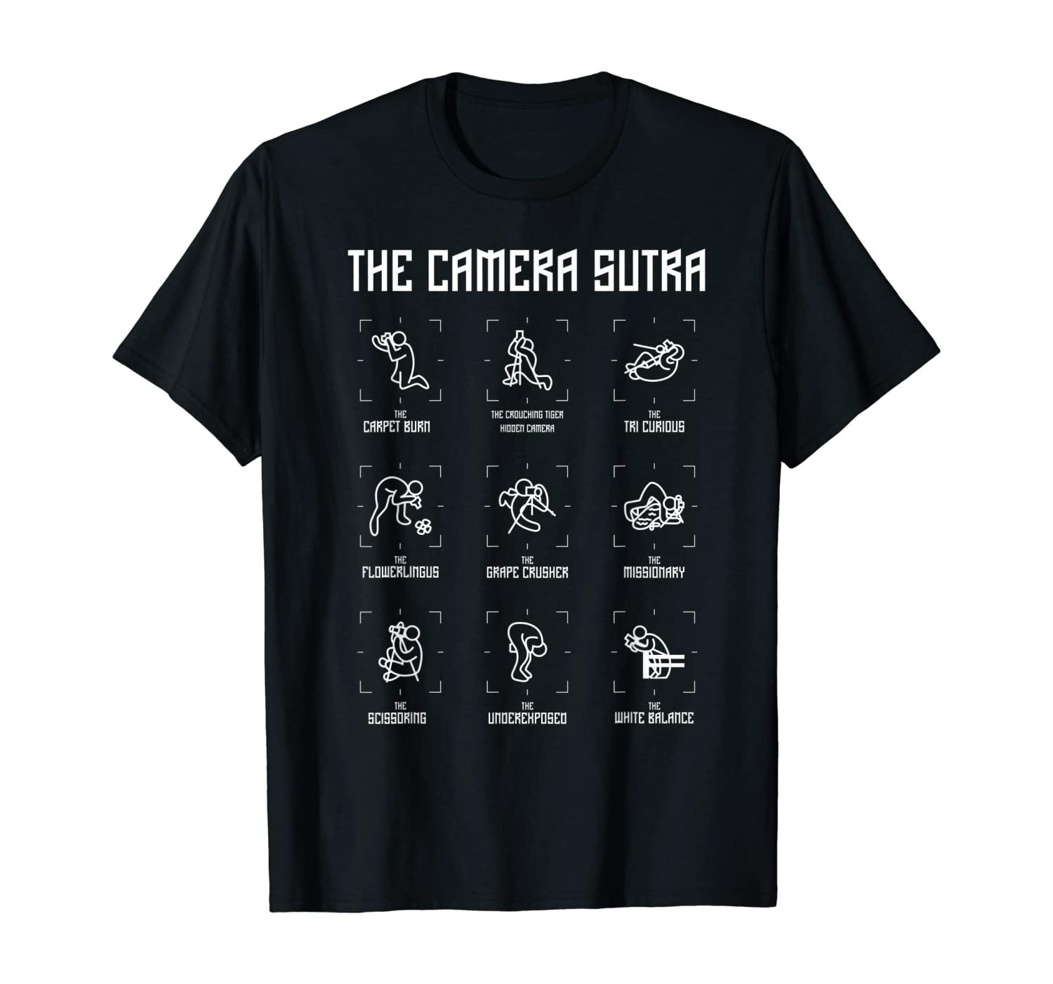 The Camera Sutra T-Shirt Witzig Fotografie Fotograf Geschenk-Idee