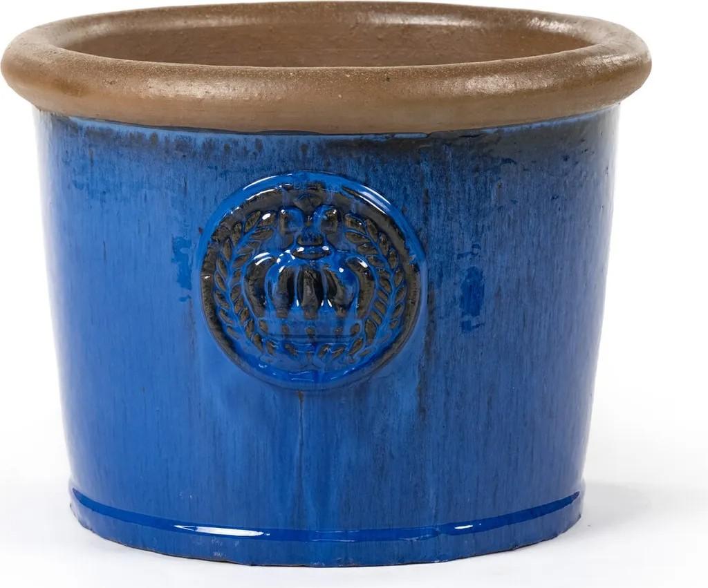 Pflanzkübel "Provence I" 34x26cm Blau Frostfest