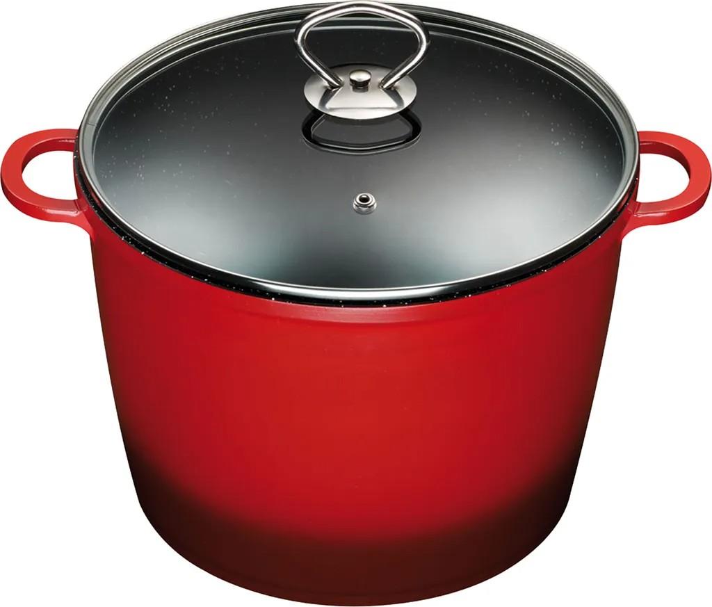 Ø24cm 7Liter Suppentopf ca.18cm hoch KING® / Farbe: Rot