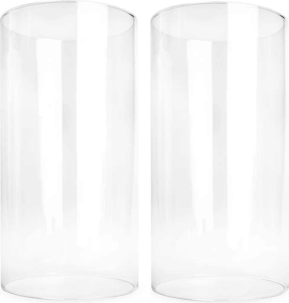 2 x Glaszylinder ohne Boden H:20cm Ø10cm