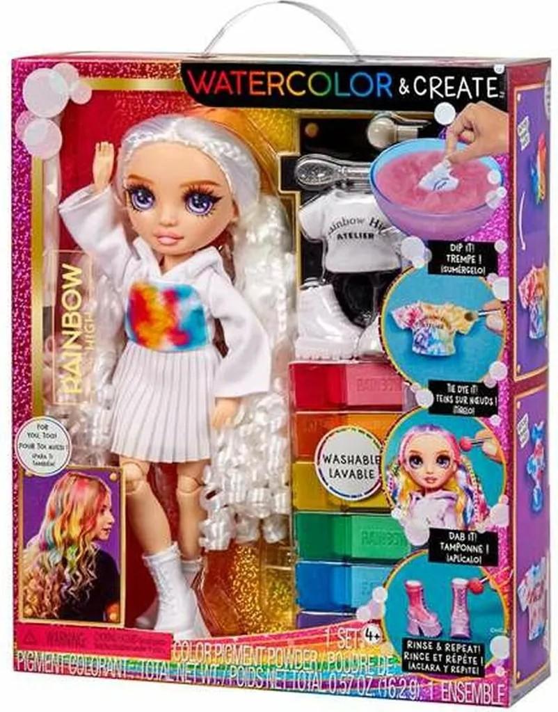 Rainbow High WaterColor & Create Dolls- Purple Eyes, Modepuppe, Weiblich