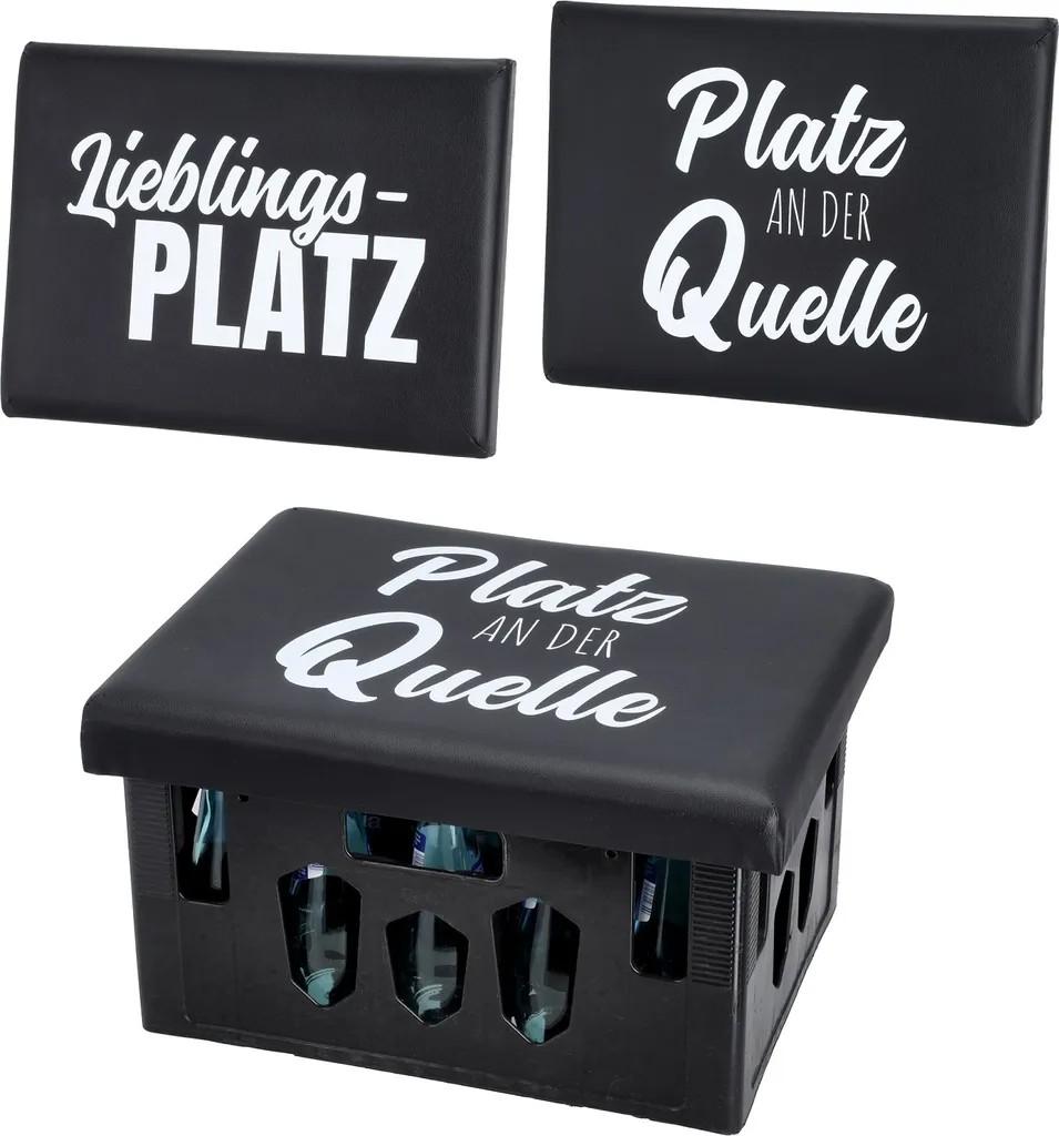 Bierkastensitz Platz an der Quelle Getränkekiste Gartenhocker