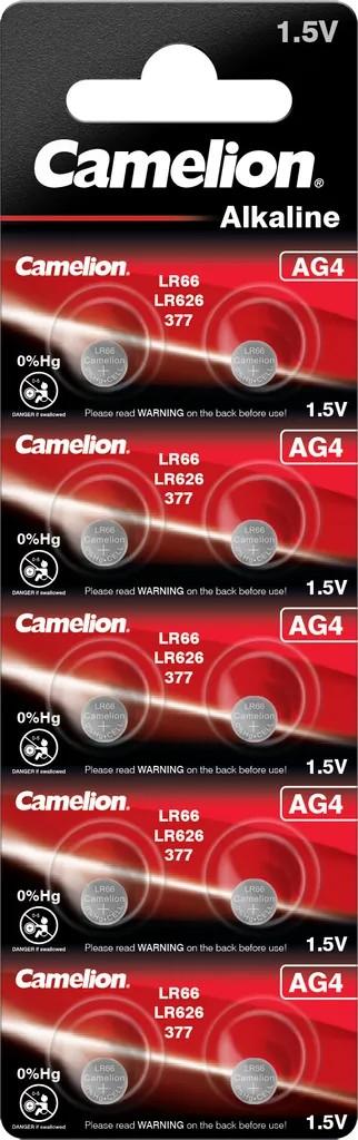 CAMELION Alkaline AG4 / LR66 / LR626 / 377 / BP10