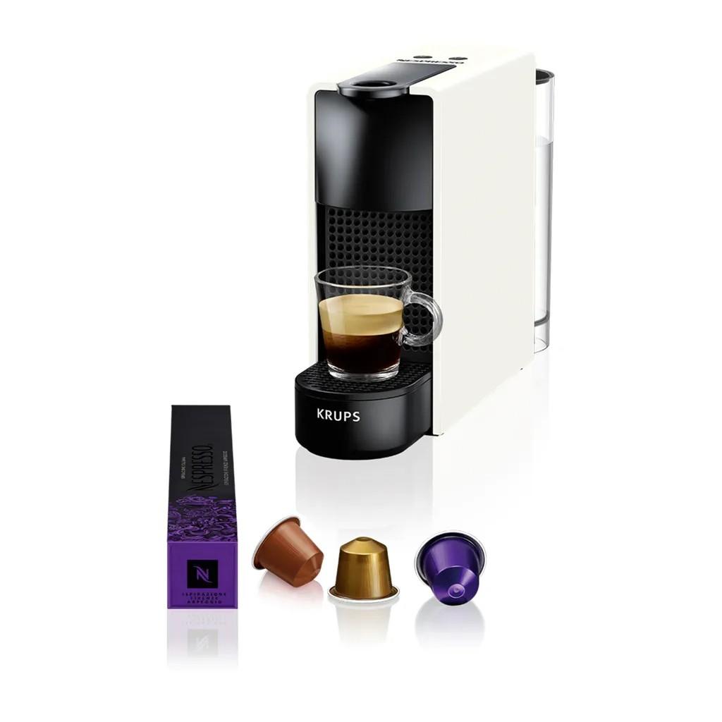 NESPRESSO ORIGINAL Essenza Mini C | Kleine Kaffeekapselmaschine von Krups | Weiß