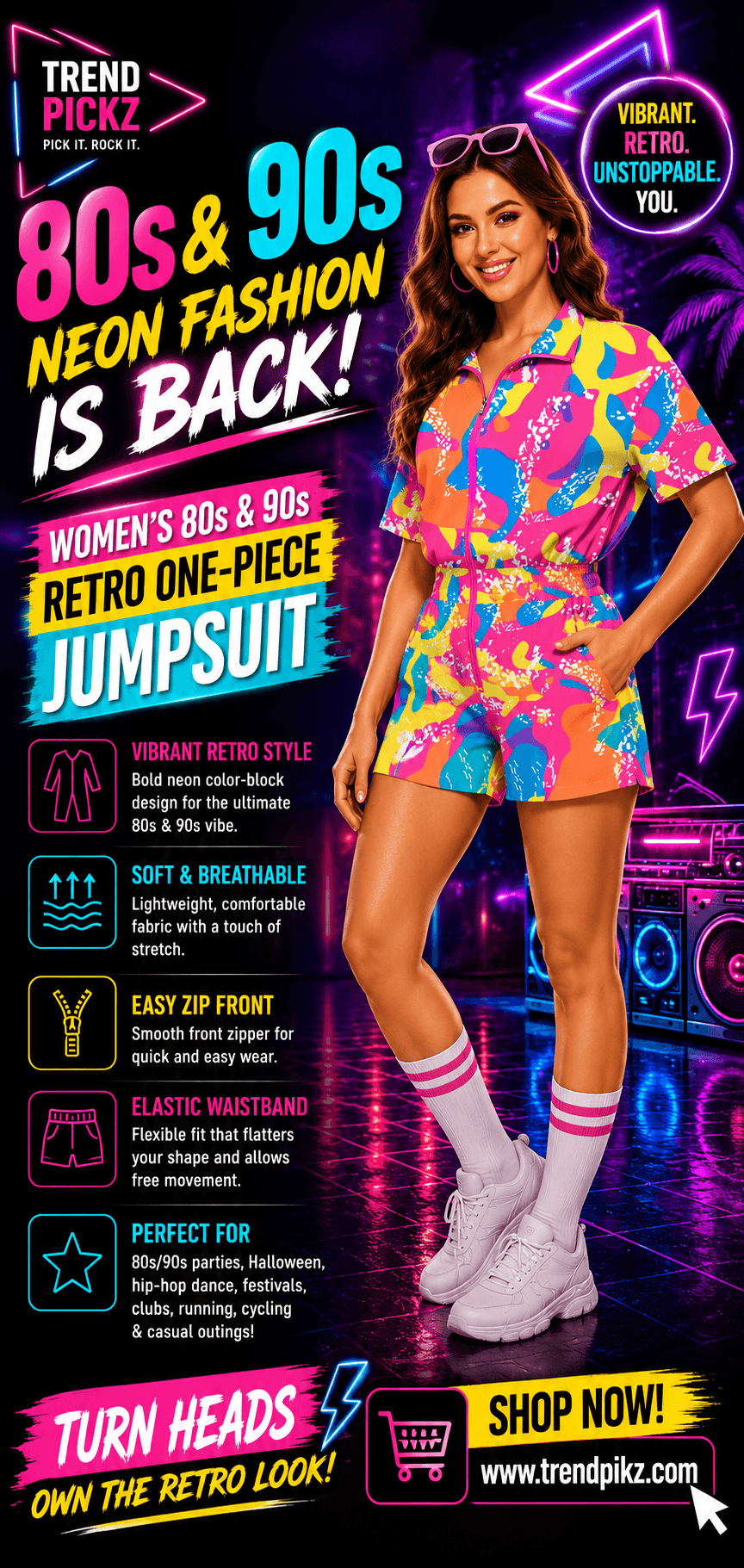 80s Outfit for Women 90s Jumpsuit One-Piece Bodysuits Costum