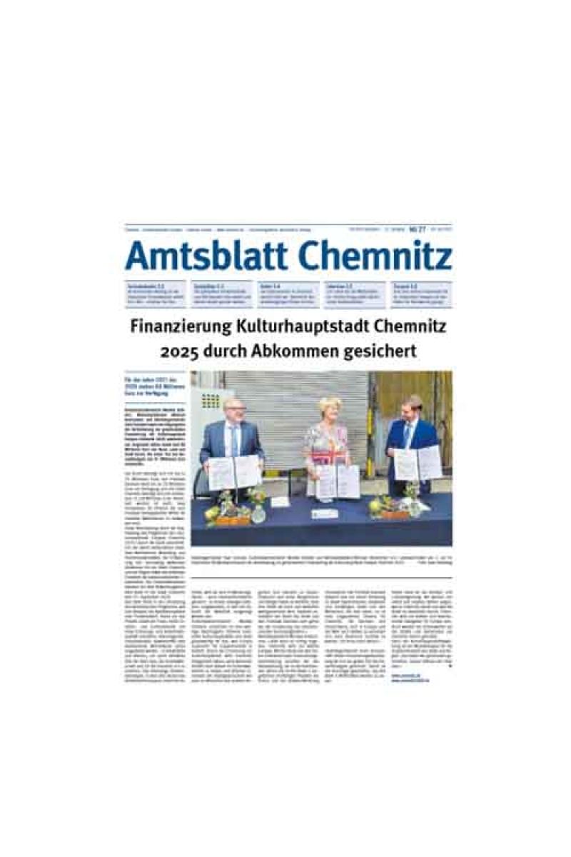 Amtsblatt Kreisfreie Stadt Chemnitz