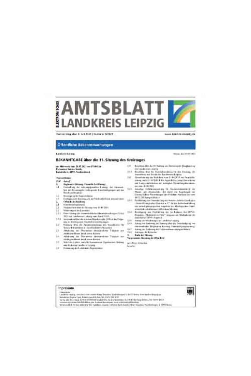 Amtsblatt Landkreis Leipzig