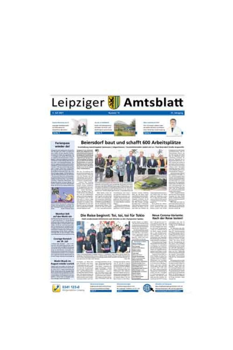 Amtsblatt Kreisfreie Stadt Leipzig