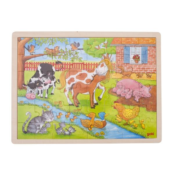 Einlegepuzzle Leben auf dem Bauernhof