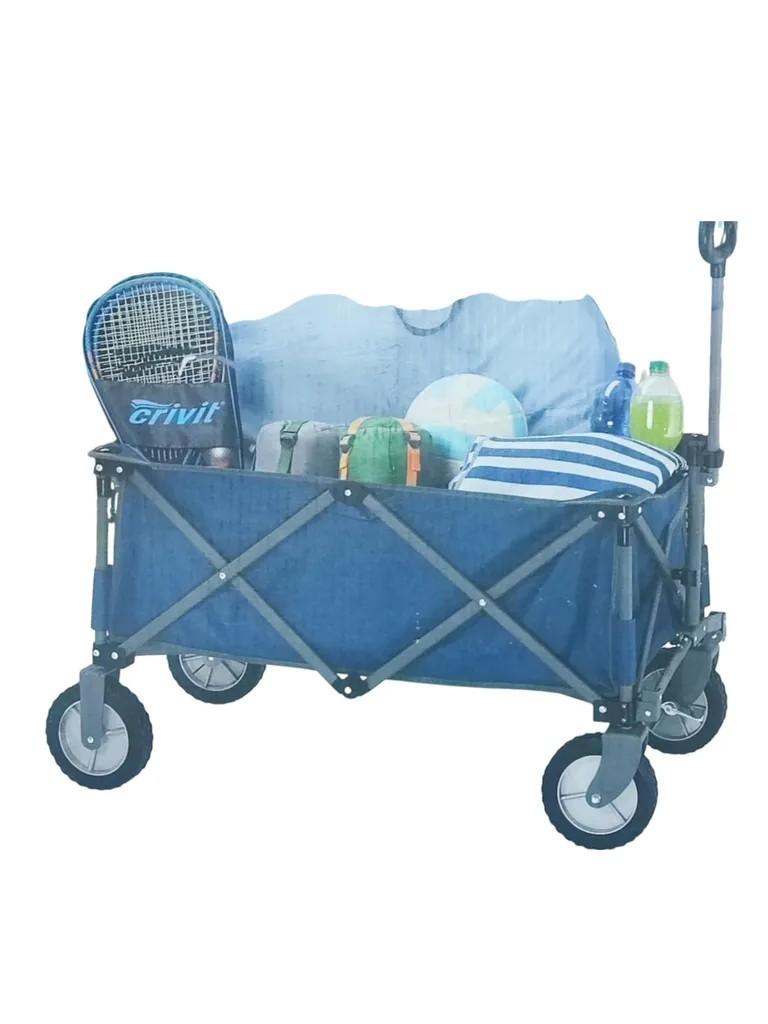 Bollerwagen inkl. Tragetasche Blau NEU