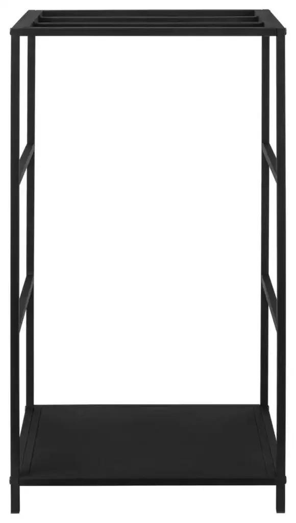 Livarno home Metall Kaminholzregal Schwarz