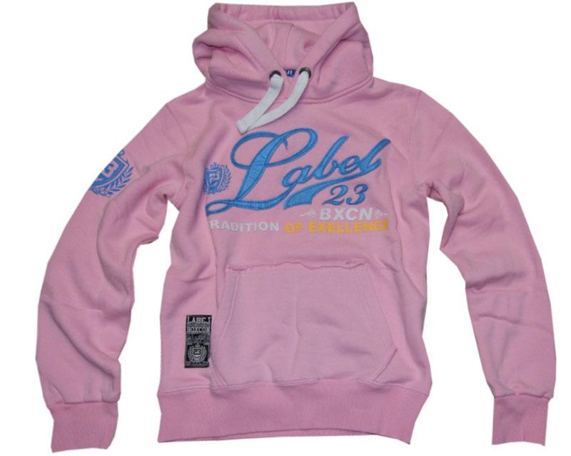 Label 23 Damen Hoody "Tradition" rosa
