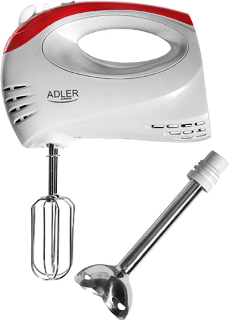 Adler AD 4212, Handmixer, Rot, Weiß, Schlagen, Mischung, 300 W, Kunststoff, Edel