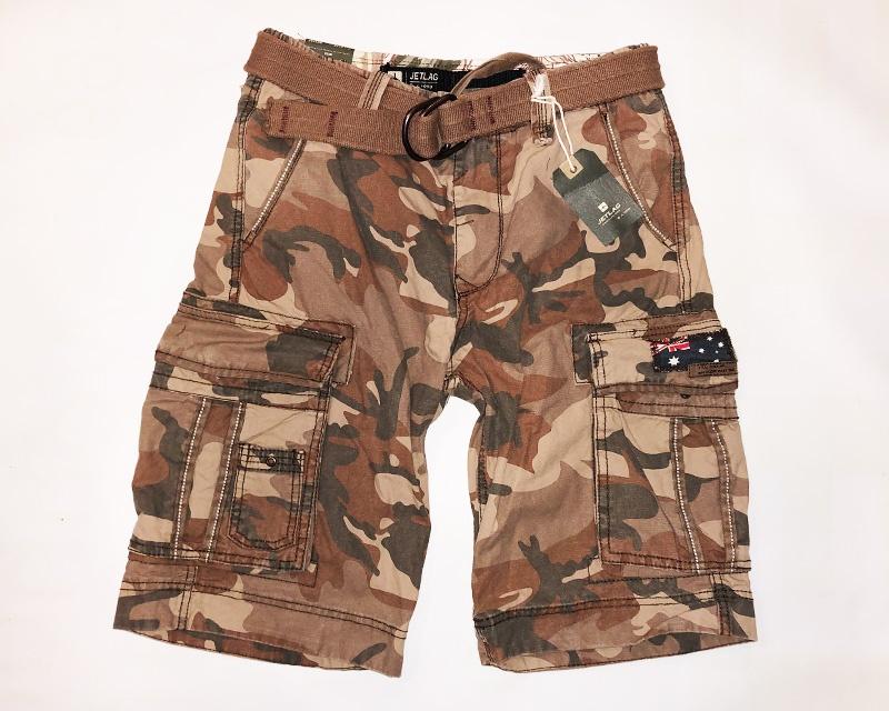 Jet Lag Herren Short Take Off 8 braun camo