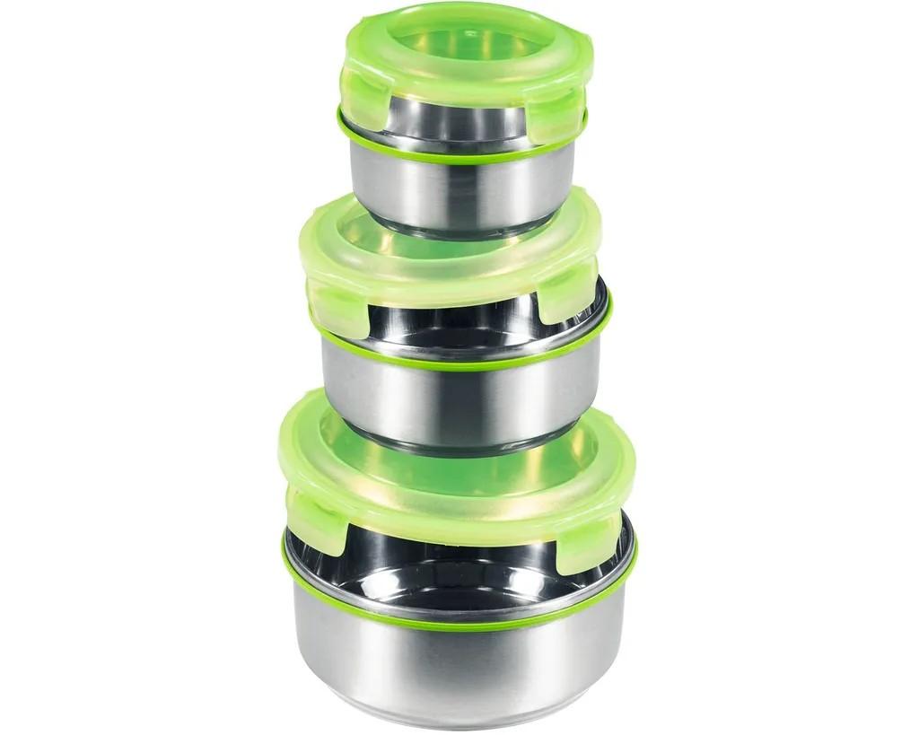 3tlg. KING® Vorratsdosen-Set KLICKBOX Grün