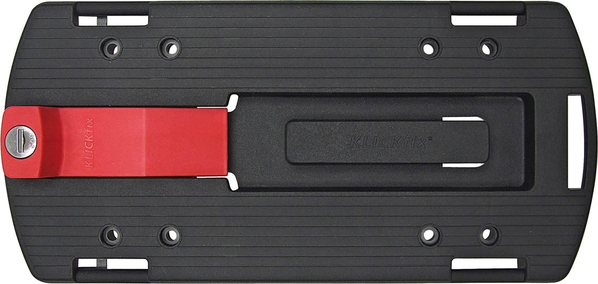 KLICKfix GTA Adapter, Hintere Fahrradträgerbefestigung, Schwarz, Rot