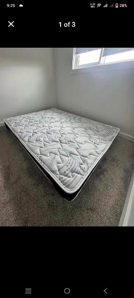 Queen Mattress With Box Spring, Bed Frame, Full Foam Mattress, Cash On Delivery