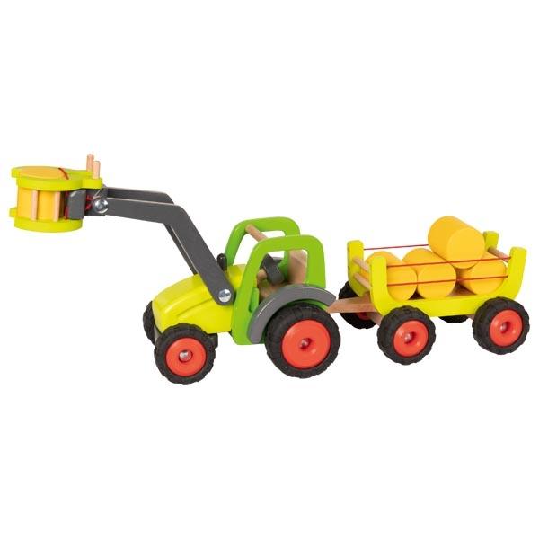 Frontlader mit Heuwagen
