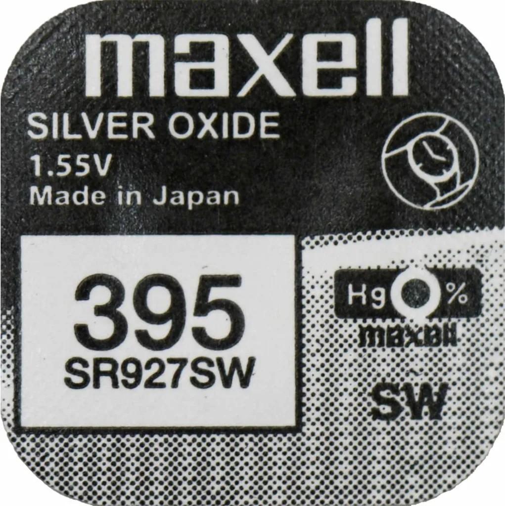 Maxell 395 Uhrenzelle Silber 