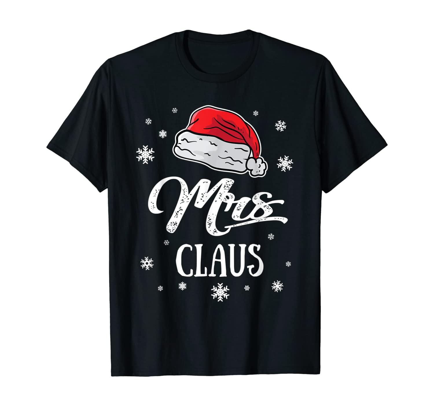 Mrs. Mama Santa Claus Weihnachten Weihnachtsmann-Mütze Mutti T-Shirt