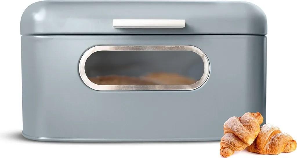 Brotkasten aus Metall Sichtfenster 