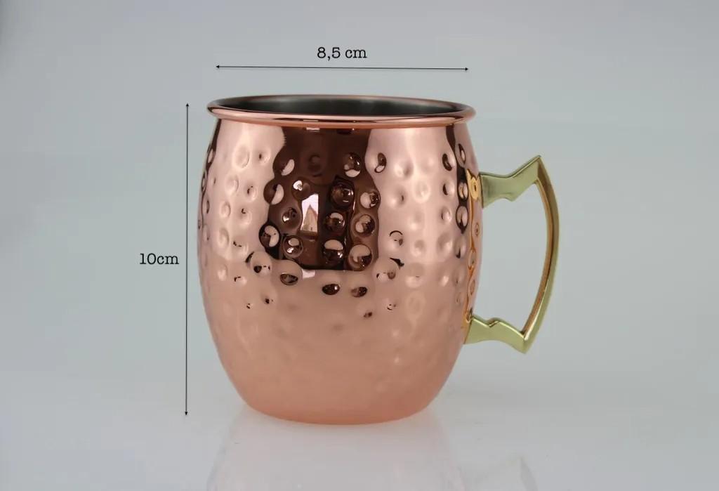 2er Set Moscow Mule Becher 500ml Kupferbecher 