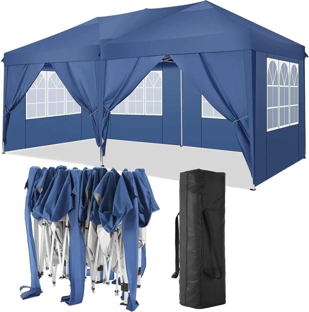 FCH Pavillons & Partyzelte 3x6m, Festzelt Faltpavillon Gartenzelt für Garten 
