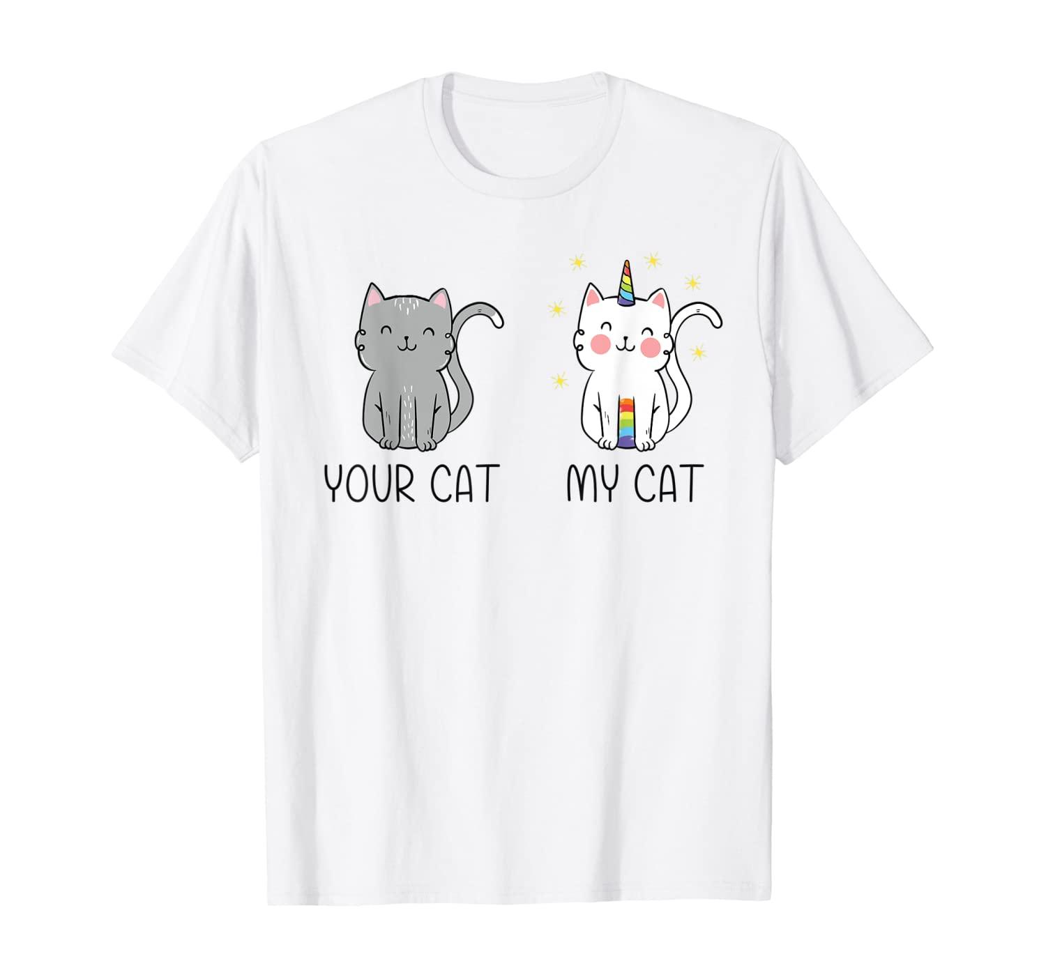 Einhorn Cat T-Shirt Ihrer Katze My Cat Magic Caticorn Joke Geschenk