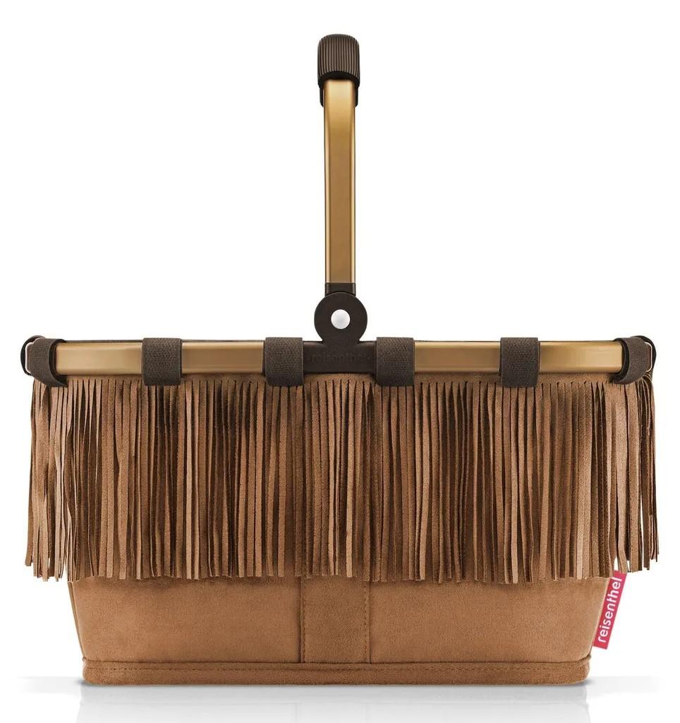 Reisenthel carrybag xs mini, Braun, Polyester, Einkaufswagen, Muster, Punktmuste