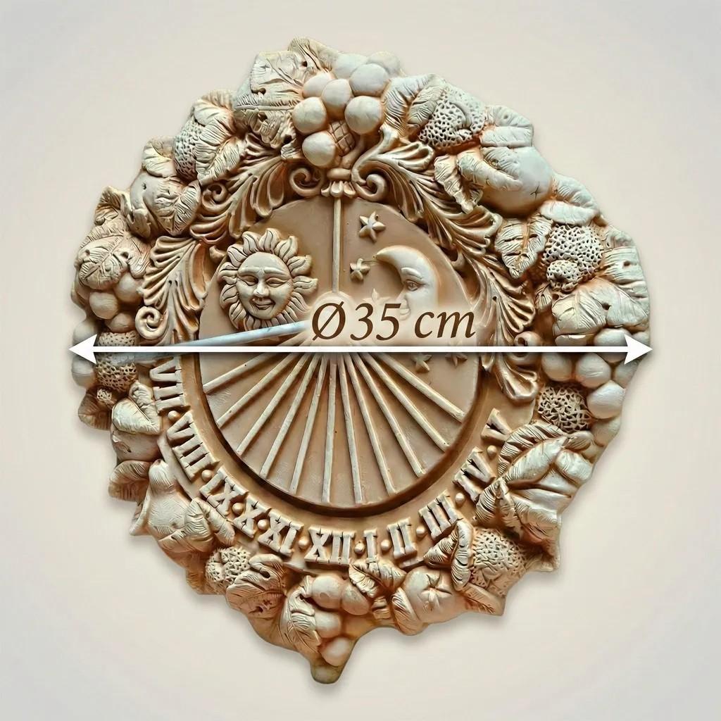 Teramico Sonnenuhr "Meridiana" 35cm Terracotta Italien