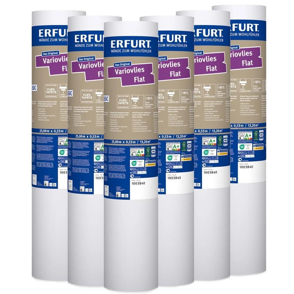 ERFURT Variovlies Flat Classic Vliestapete, 25 x 0,53 m - 6 