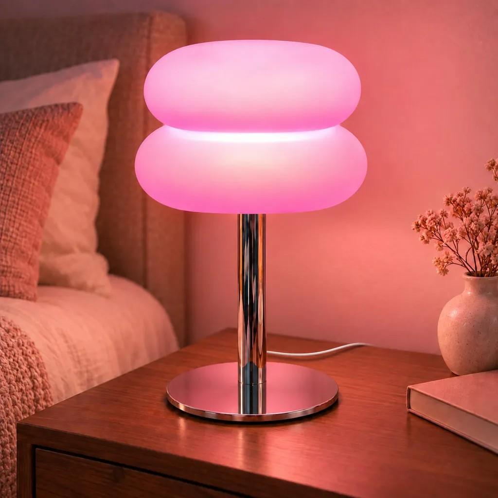 Nachttischlampen, LED Tischlampe, Dimmbare kuppelförmige Tischleuchte