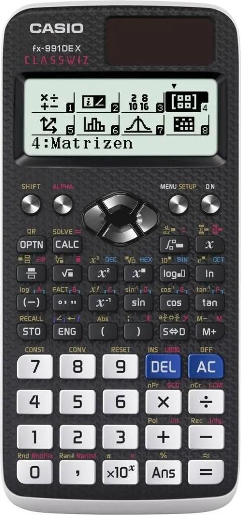 Casio FX-991DE X, Desktop, Wissenschaftlicher Taschenrechner, Batterie/Solar, Sc