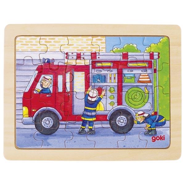 Einlegepuzzle Bei der Arbeit
