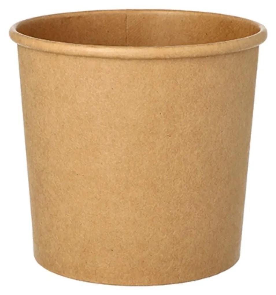 25 Suppenbecher, Pappe 760 ml Ø 11,5 cm · 11 cm braun