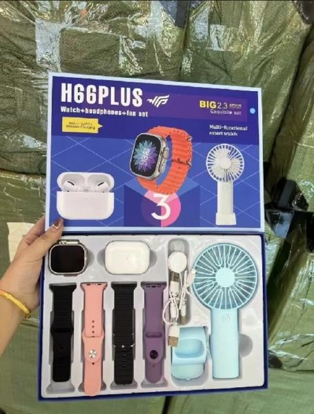 H66 PLUS WATCH WITH FAN & AIRBUDS | 