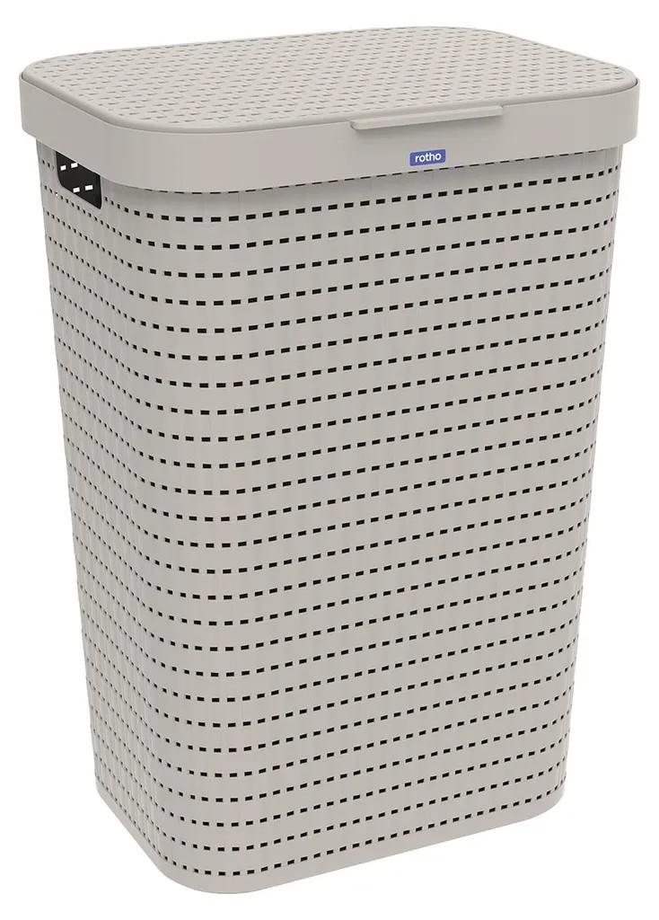 Rotho Wäschesammler 55 L Country - Wäschekorb groß