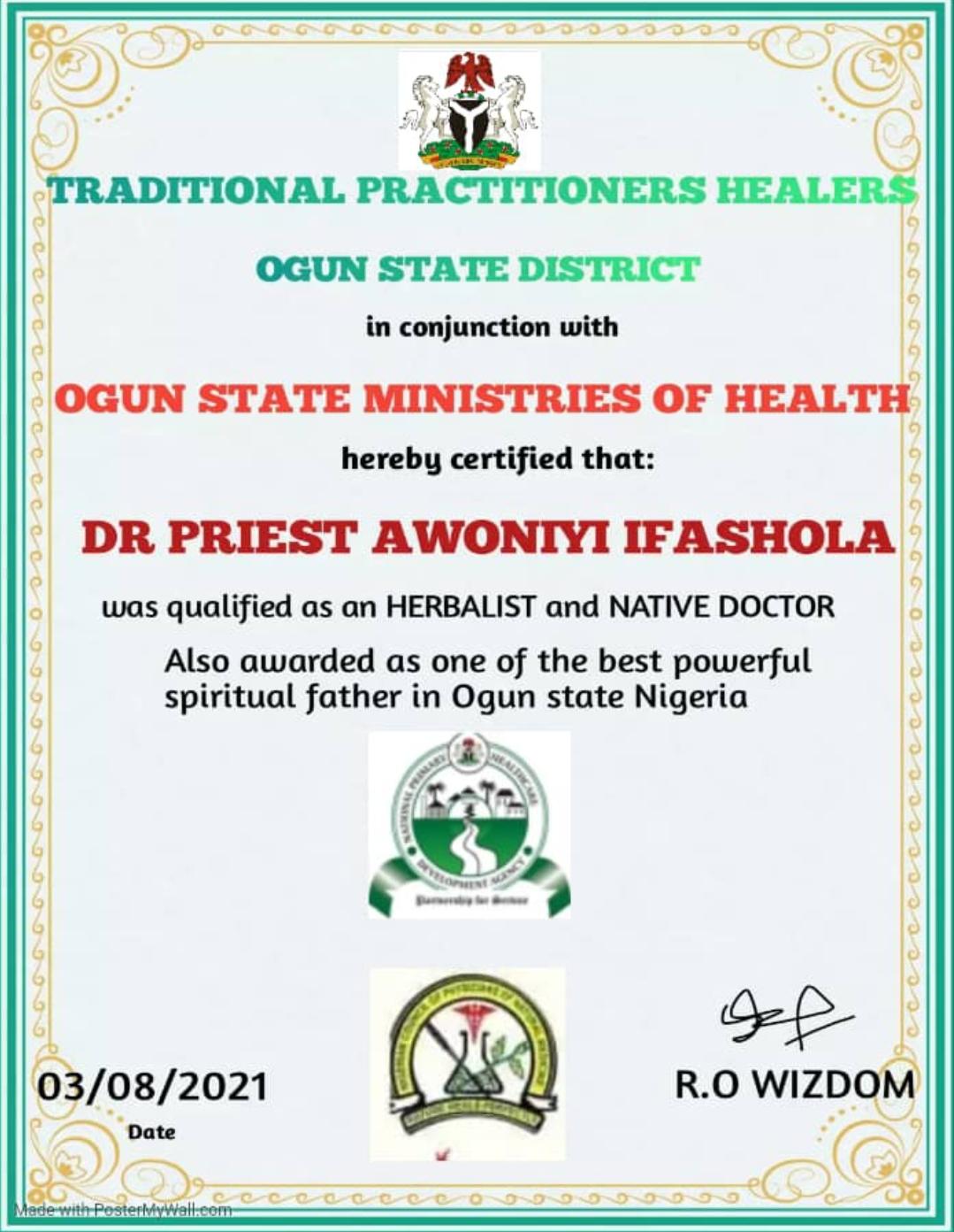 The best powerful spiritual herbalist in Nigeria+2348117855171