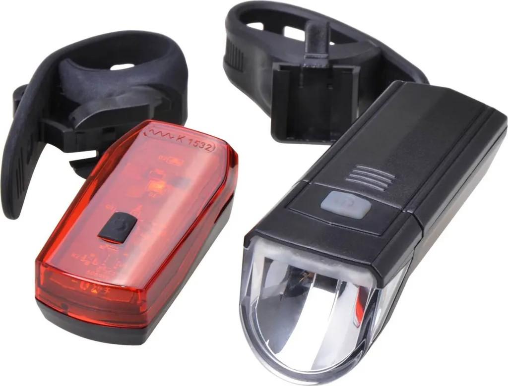 Fahrrad Set LED Frontlicht + Rücklicht 30 Lux