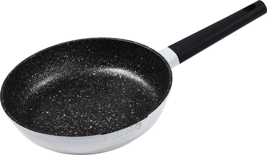 Ø24cm Bratpfanne ca. 5.5cm hoch KING® SHINE GREY / Farbe: Grau