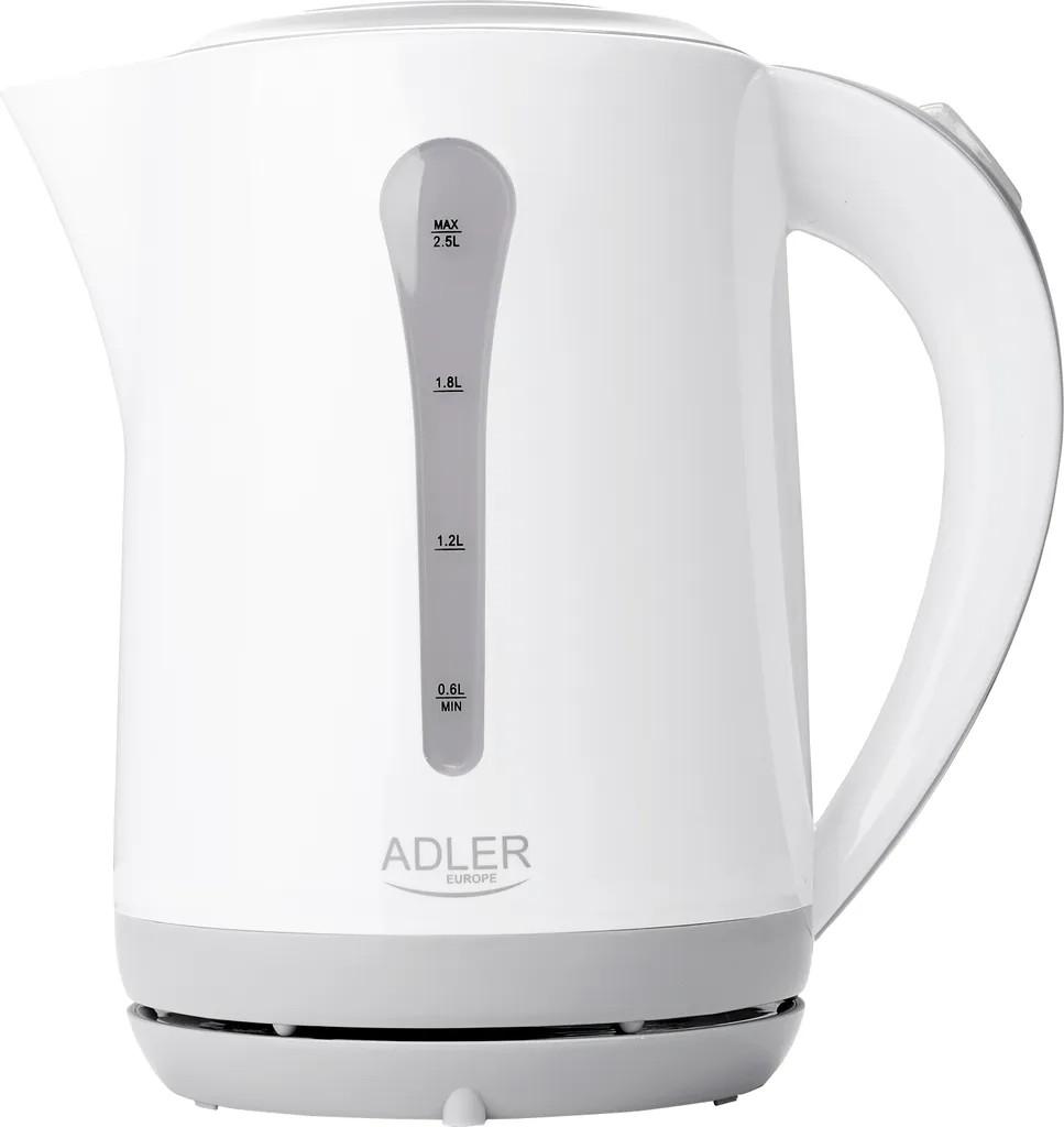 Adler AD 1244, 2,5 l, 2200 W, Weiß, Kunststoff, Wasserstandsanzeige