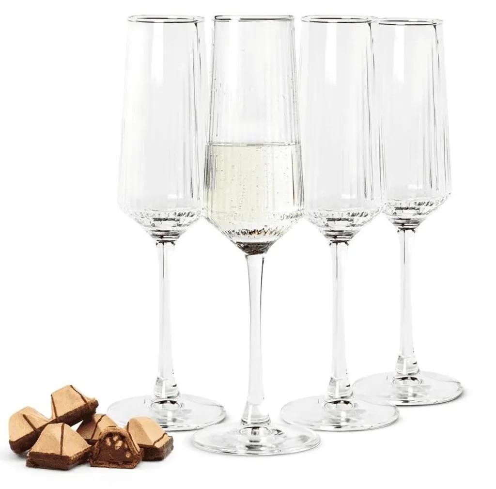 4er Set Sektgläser 250ml