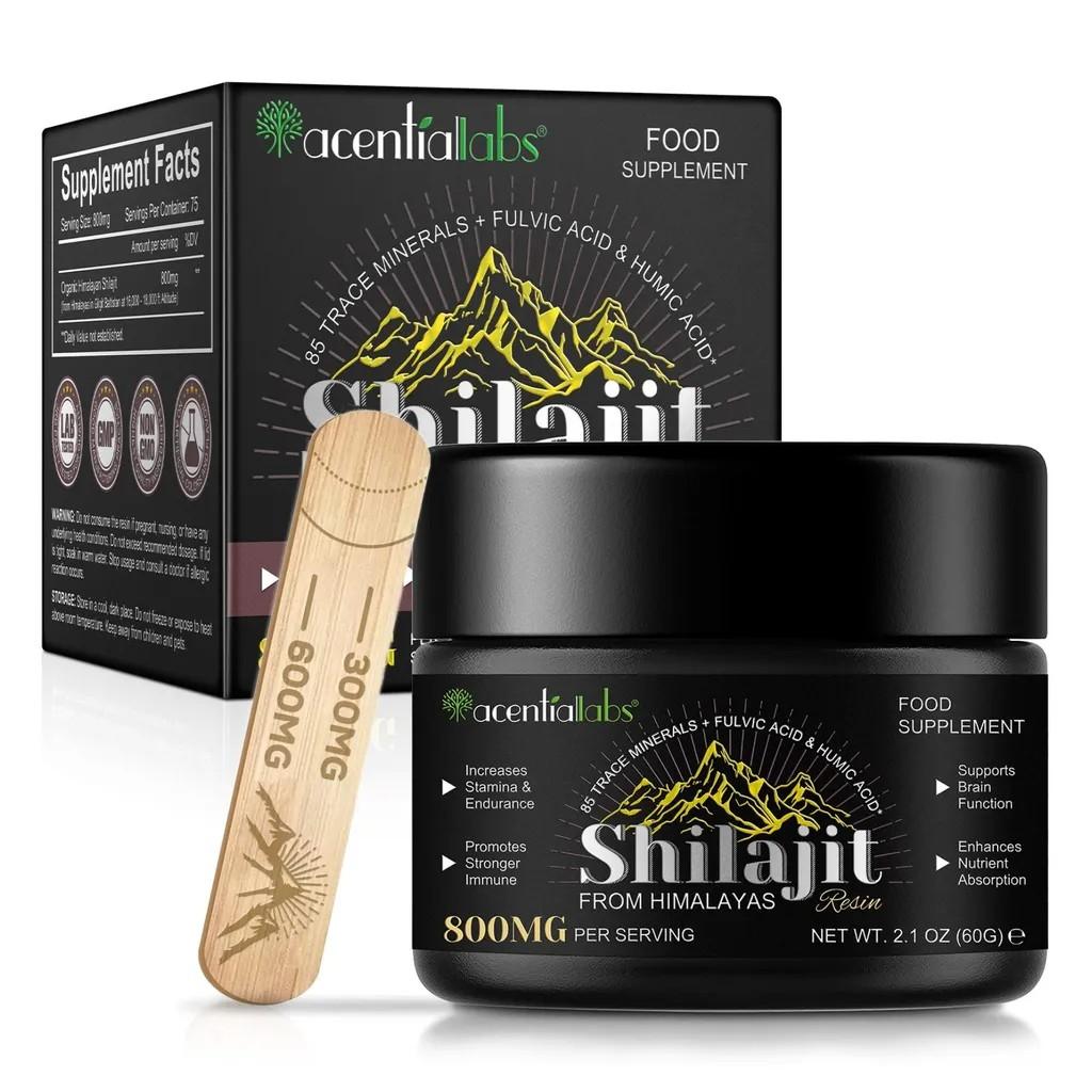 Shilajit Himalaya Harz 100% Reines Mumijo 85+ Mineralien Labor Vegan 60g