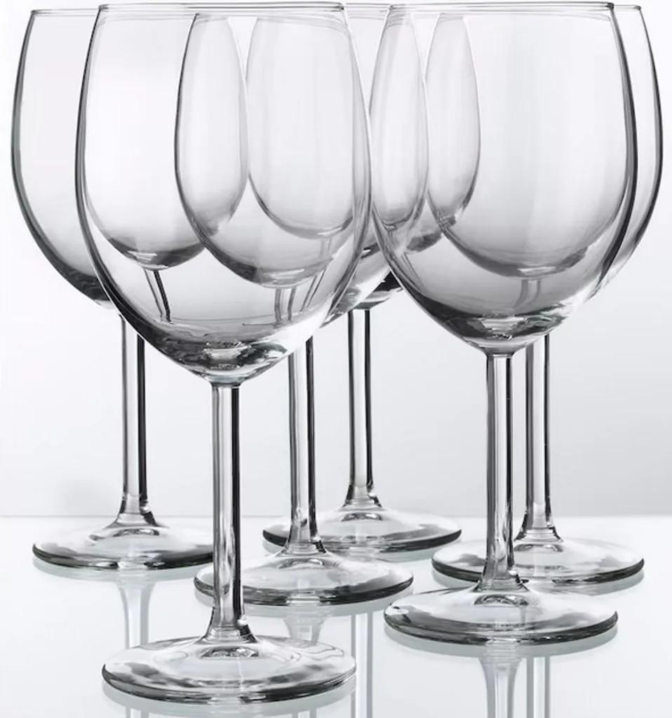 6-er Set SVALKA Ikea Weinglas, Rotwein, Klarglas, 30 cl
