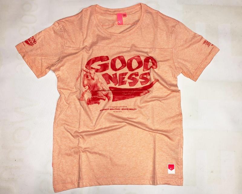 Goodness Industries T Shirt Logo lachs