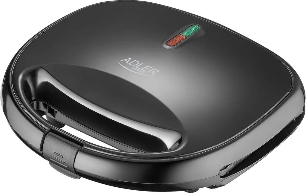 Adler AD 3071, 6 Cookies, 750 W, Schwarz, Nut cookie, Edelstahl, 235 mm